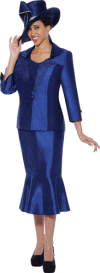 <b>Ladies Skirt Suit by GMI</b><br>Navy, Pink, Silver, White<br>Sizes 8 to 26W<br>Style G4643 <b>Ladies Skirt Suit by GMI</b><br>Navy, Pink, Silver, White<br>Sizes 8 to 26W<br>Style G4643