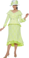 <b>Ladies Skirt Suit by GMI</b><br>White-Citrus, White-Pink, Black-White-White<br>Sizes 8 to 26W<br>Style G4652 <b>Ladies Skirt Suit by GMI</b><br>White-Citrus, White-Pink, Black-White-White<br>Sizes 8 to 26W<br>Style G4652