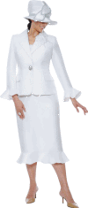 <b>Ladies Skirt Suit by GMI</b><br>White, Lilac, Turquoise, Citrus<br>Sizes 8 to 26W<br>Style G4693 <b>Ladies Skirt Suit by GMI</b><br>White, Lilac, Turquoise, Citrus<br>Sizes 8 to 26W<br>Style G4693