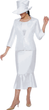 <b>Ladies Skirt Suit by GMI</b><br>White, Pink, Navy, Silver<br>Sizes 8 to 26W<br>Style G4643 <b>Ladies Skirt Suit by GMI</b><br>White, Pink, Navy, Silver<br>Sizes 8 to 26W<br>Style G4643