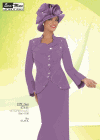 <b>Ladies Skirt  Suit by Benmarc</b><br>Victorian Lilac<br>Sizes 12-30<br>Style 47411