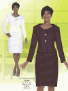 Career Dress & Jacket by Benmarc</b><br>Burgundy, White<br>Sizes 8-24<br>Style 11160