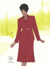 Career Skirt Suit by Benmarc</b><br>Red<br>Sizes 12-24<br>Style 11164