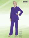 <b>Pant Suit by Benmarc</b><br> Black, Navy, Silver, Burgundy, Purple<br>Sizes 4-30<br>Style 10498